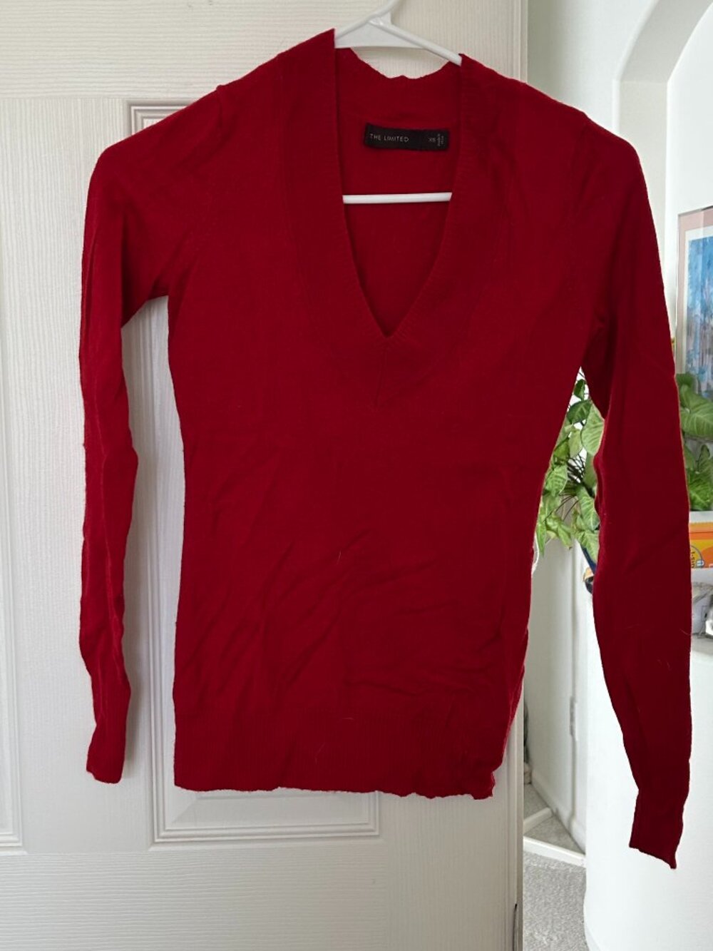 The Limited, X-Small, Red, Business Casual Sweater